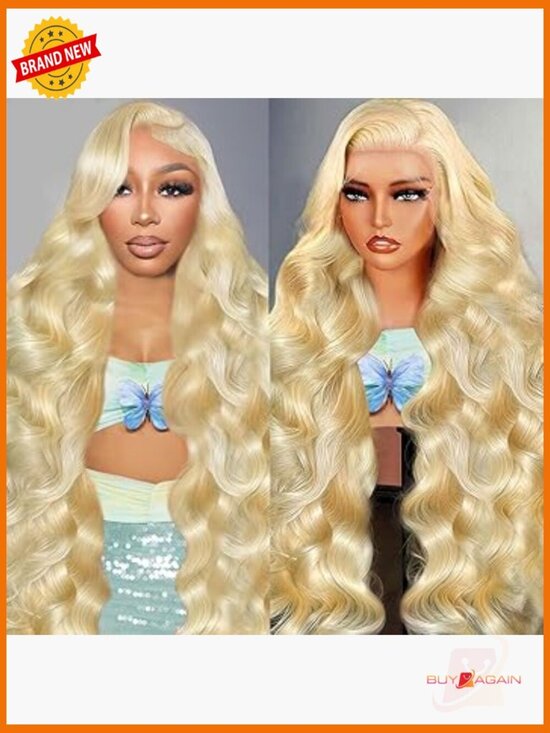 32 Inch 200 Density Body Wave Lace Front Wig Human Hair 13x6 HD Pre Plucked main image 5
